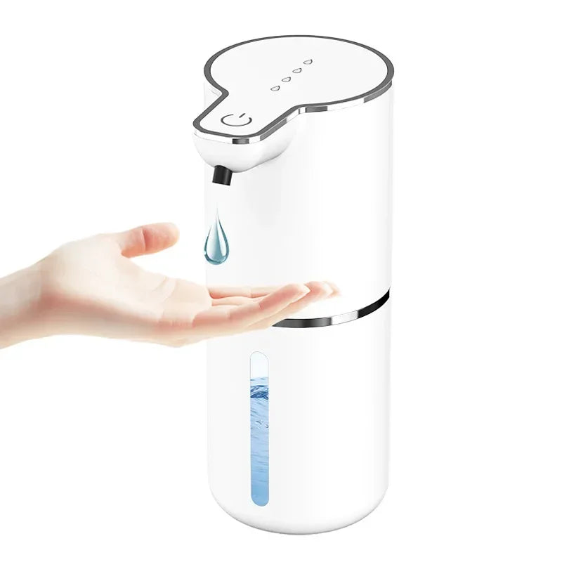Waterproof Automatic Soap Dispenser 350ml Foaming Soap Dispenser Type C Rechargeable Electric  Adjustable Foam Soap Dispenser
