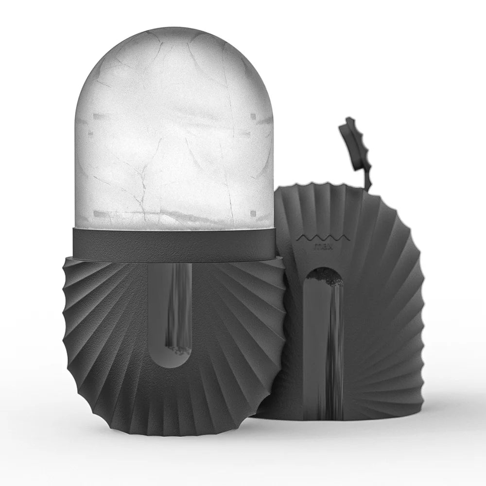 Ice Face Roller Facial Skincare Ice Roller Set, Stainless Steel Facial Roller Gua Sha Face Tool Face Massage Roller Mold Cube